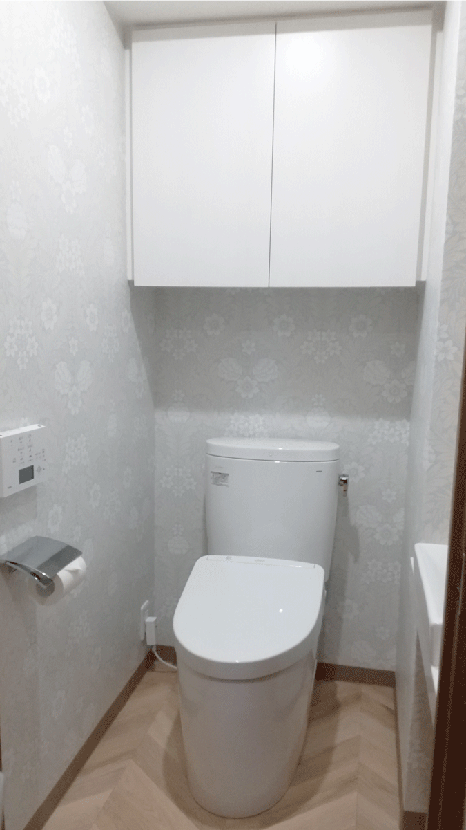 コンパクトなタンクとスタイリッシュな手洗器 文京区T様邸 コンパクトなタンクとスタイリッシュな手洗器 文京区T様邸